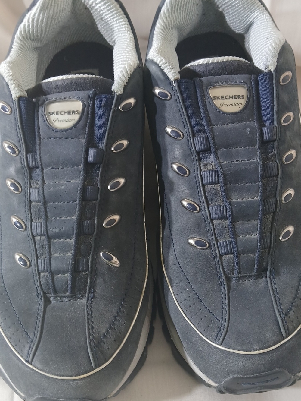 WomansSlip-On Sneakers in Navy Blue